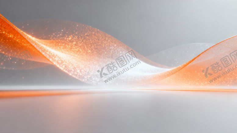 编号：63797504030907221054【酷图网】源文件下载-橙色流动光线抽象背景图