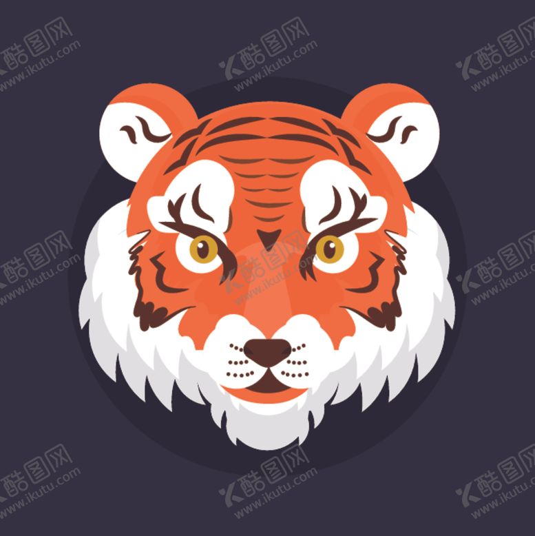 编号：64899110080031278075【酷图网】源文件下载-卡通老虎