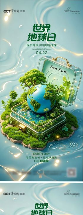 世界地球日系列海报