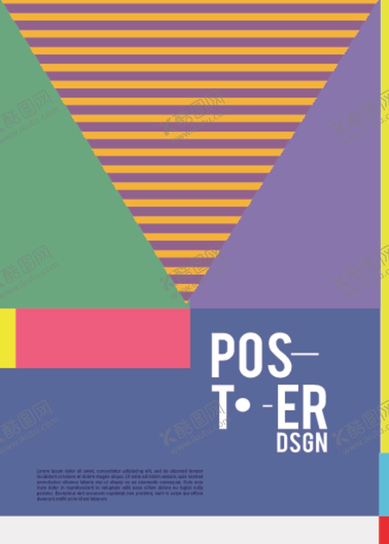 编号：67575409300401152847【酷图网】源文件下载-几何拼接创意海报图案