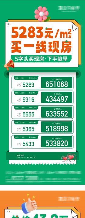 地产红色现房促销特价活动大字报海报
