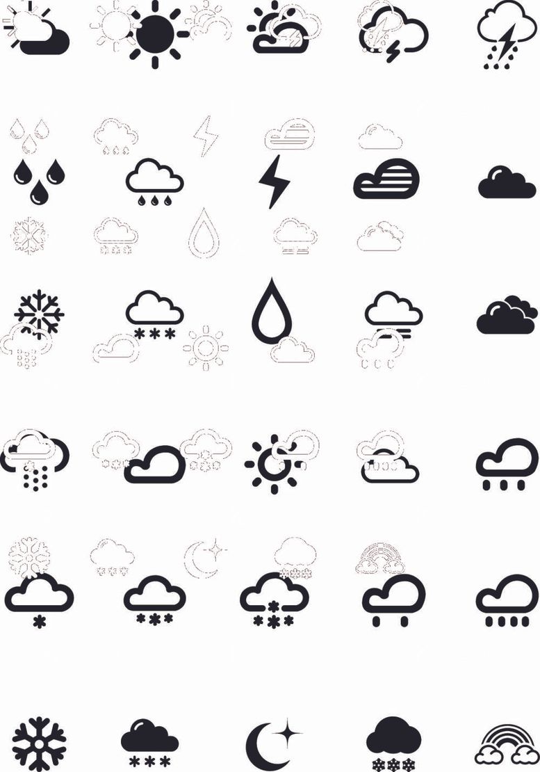 编号：10817111291906104264【酷图网】源文件下载-天气图标