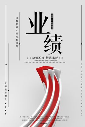 业绩企业文化墙贴宣传海报