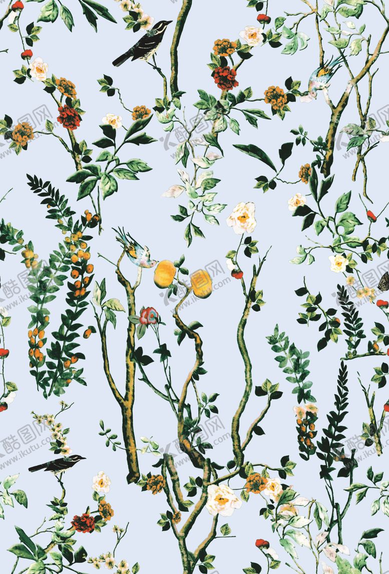 编号：34857809251231271400【酷图网】源文件下载-花卉动物树枝