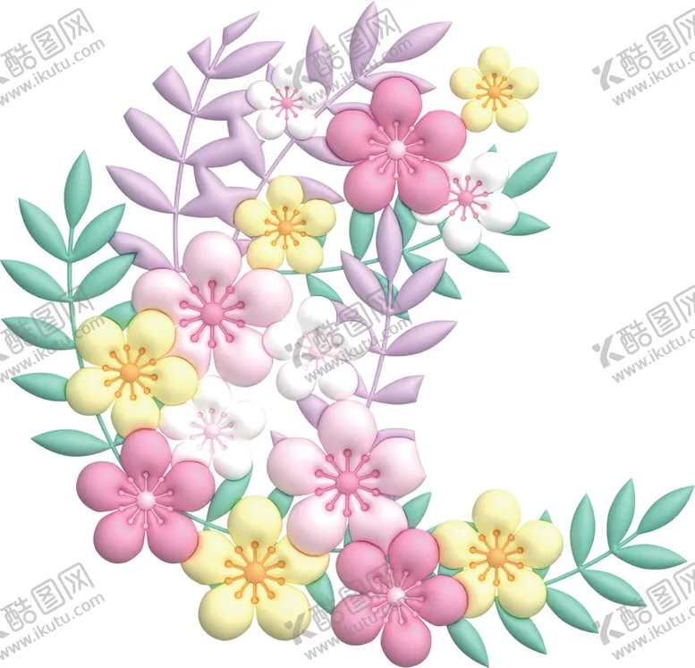 编号：14652710071845014630【酷图网】源文件下载-膨胀风鲜花