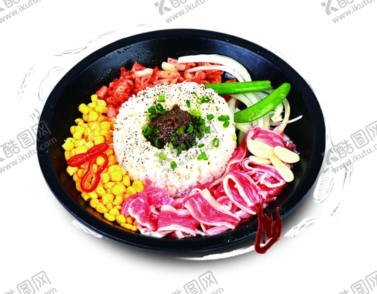 编号：78627209102150365725【酷图网】源文件下载-韩式肥牛板烧饭