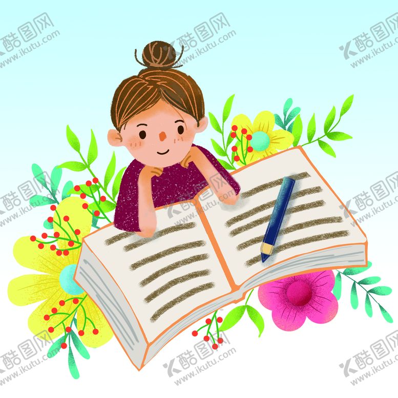 编号：29154709270854315341【酷图网】源文件下载- 阅读的女孩