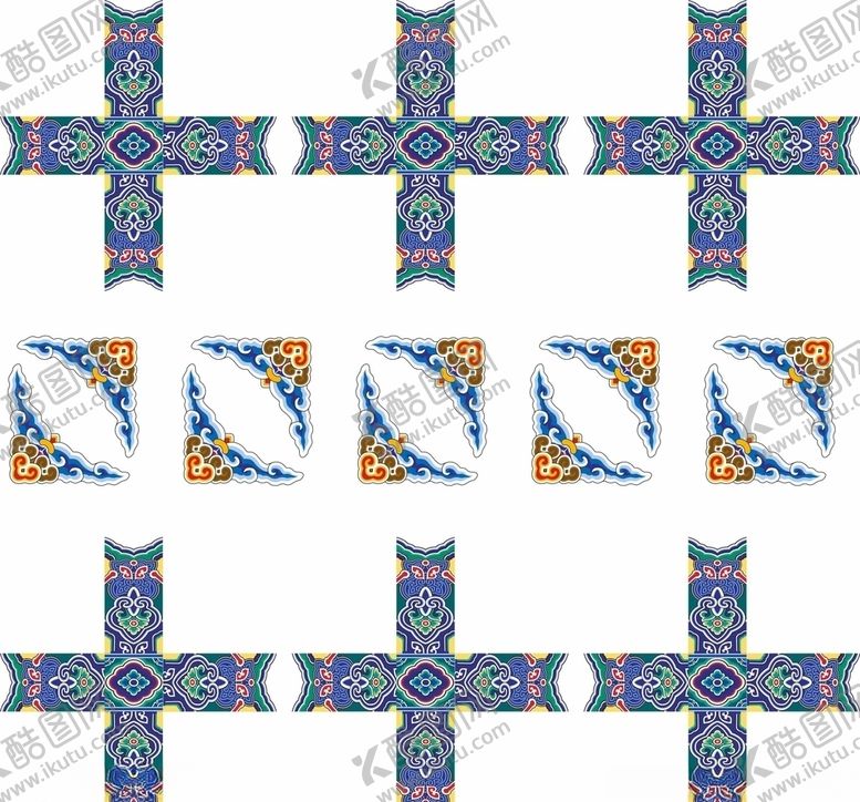 编号：13718910070834473280【酷图网】源文件下载-藻井纹样角花