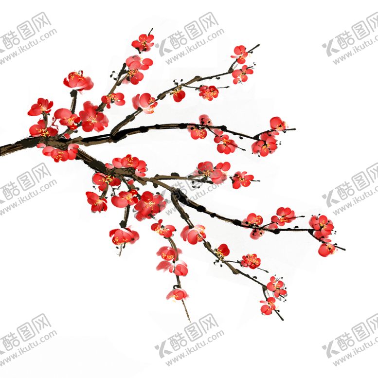 编号：48885609211113331186【酷图网】源文件下载-中国风水墨梅