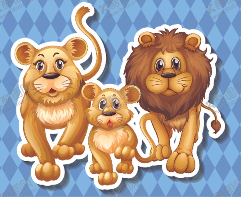 编号：29924010121052195776【酷图网】源文件下载-卡通狮子