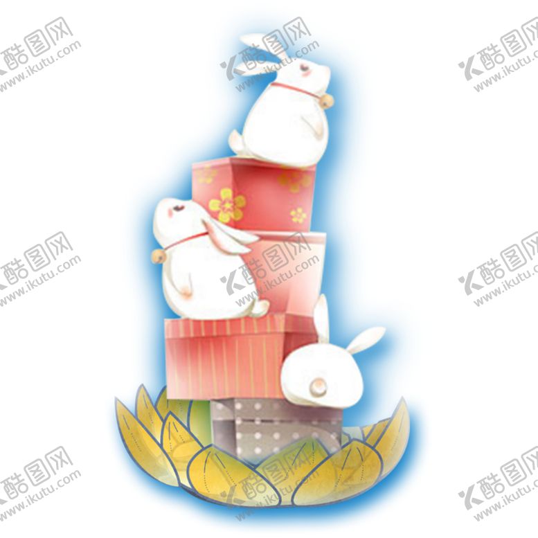 编号：10117201271010584247【酷图网】源文件下载-中秋插画   可爱卡通兔子  