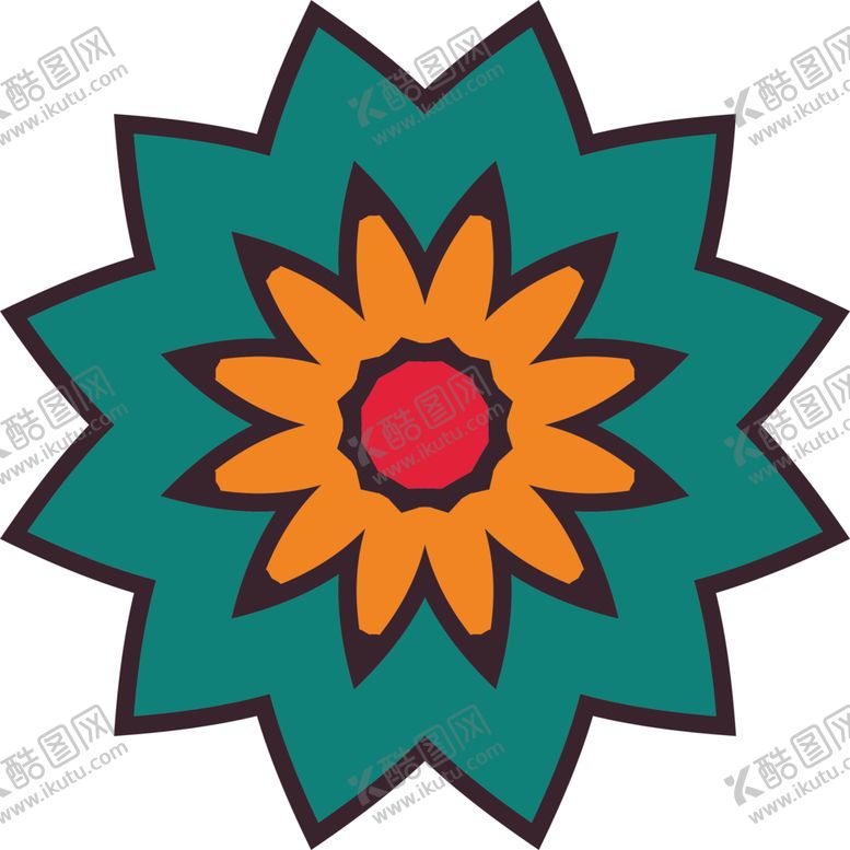 编号：58276510122240461807【酷图网】源文件下载-复古花纹图案