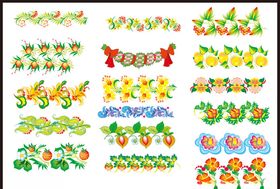 花卉图案矢量花卉鲜花图案