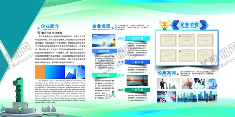 编号：72991309211244213699【酷图网】源文件下载-公司展板