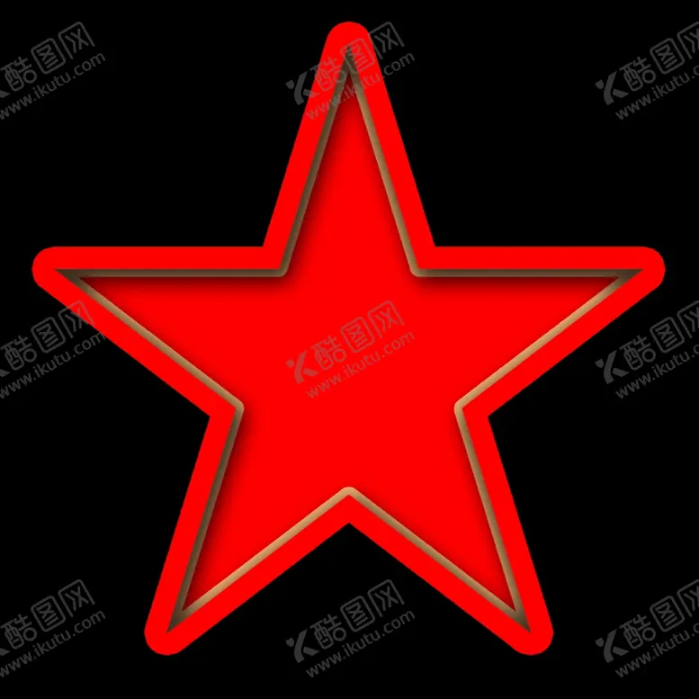 编号：70627512130549465988【酷图网】源文件下载-立体红色五角星