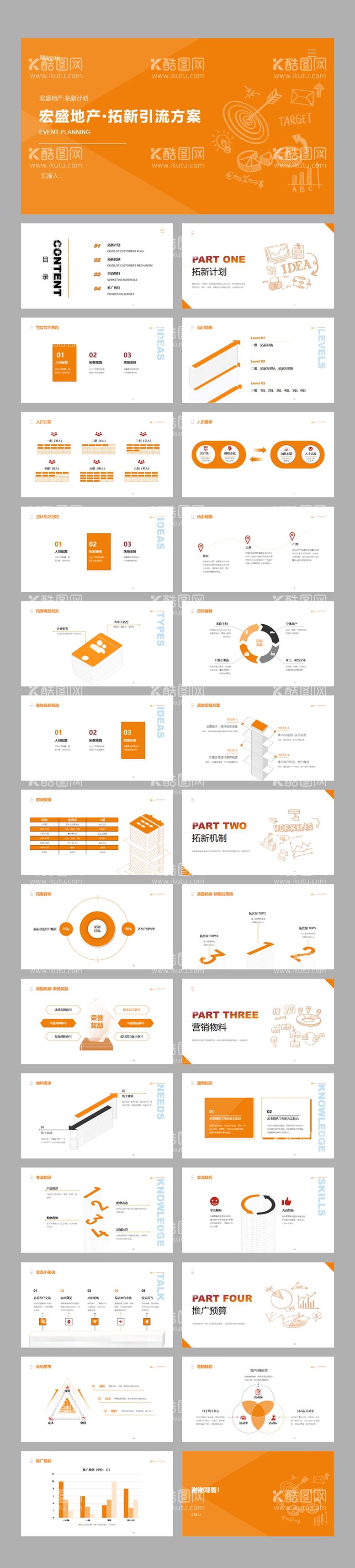 编号：32974711292147392832【酷图网】源文件下载-地产拓新引流方案PPT