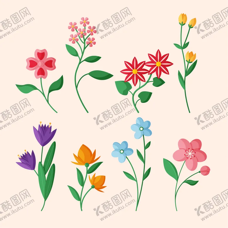 编号：31746009220416311659【酷图网】源文件下载-各种花朵手绘