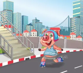 卡通动物插画