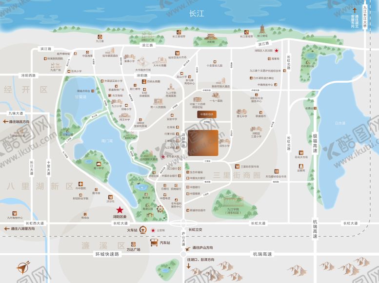 编号：74297404250104341868【酷图网】源文件下载-房地产区位图广告展板