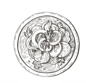食物蔬菜插画牛奶南瓜
