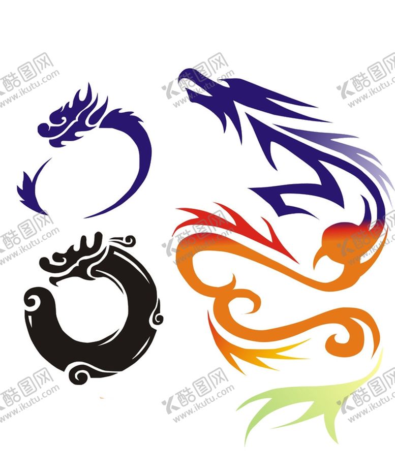 编号：51387006171047243773【酷图网】源文件下载-中国风金色龙元素