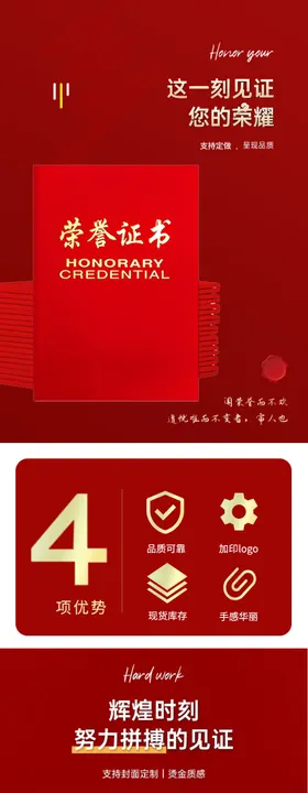 荣誉证书电商详情