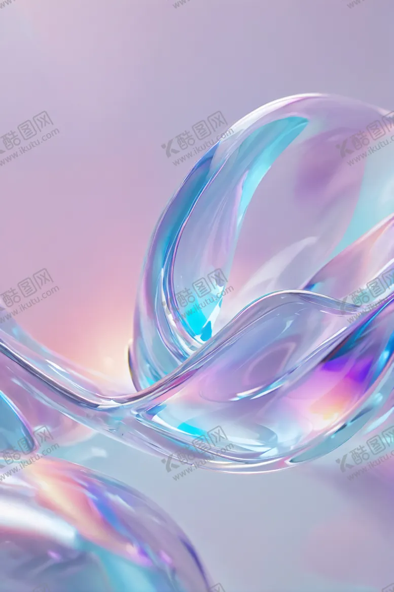 编号：26248602131042155539【酷图网】源文件下载-玻璃流体艺术背景