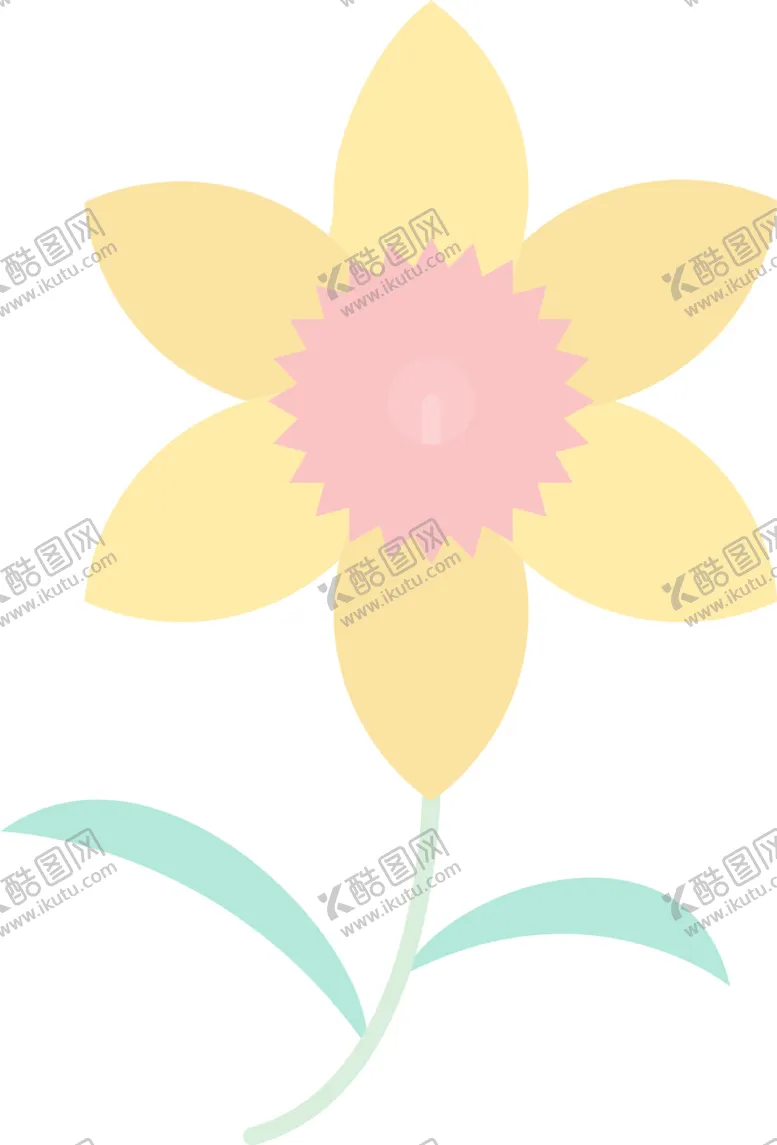 编号：28374610090614027596【酷图网】源文件下载-卡通水仙花