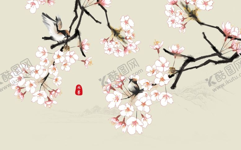 编号：18598610210958337583【酷图网】源文件下载-工笔花鸟