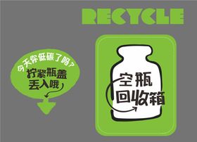 塑料瓶回收环保主题贴纸