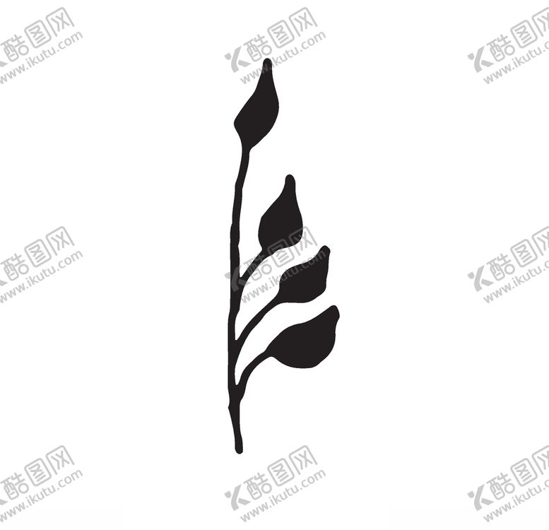 编号：33635810222226198778【酷图网】源文件下载-黑白涂鸦植物