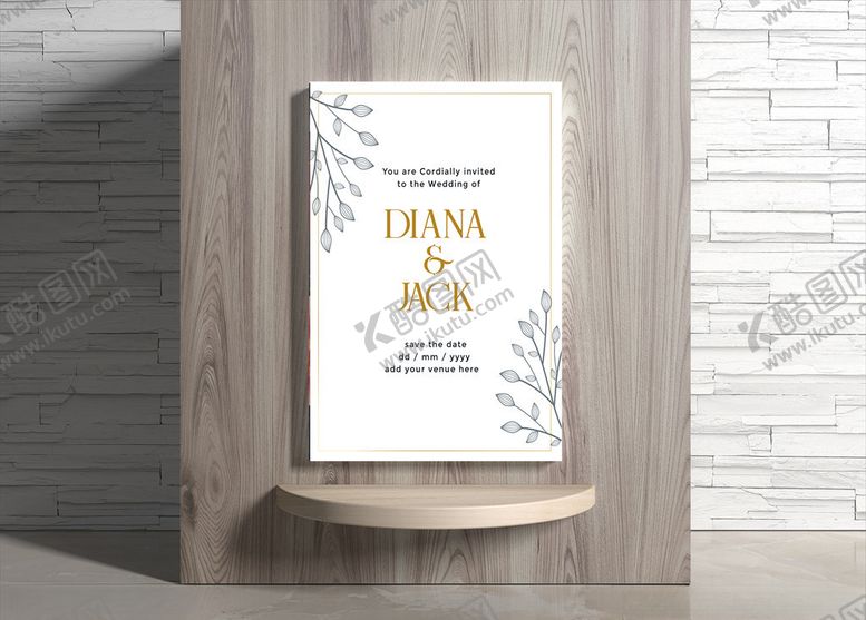 编号：92113809301823124109【酷图网】源文件下载-婚礼海报