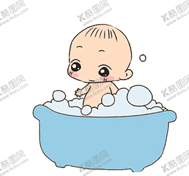 编号：81705403151425046548【酷图网】源文件下载-大眼宝宝洗澡图片矢量素材