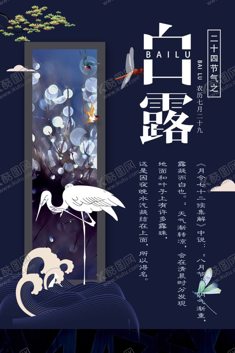 编号：12159410102054241903【酷图网】源文件下载-白露海报