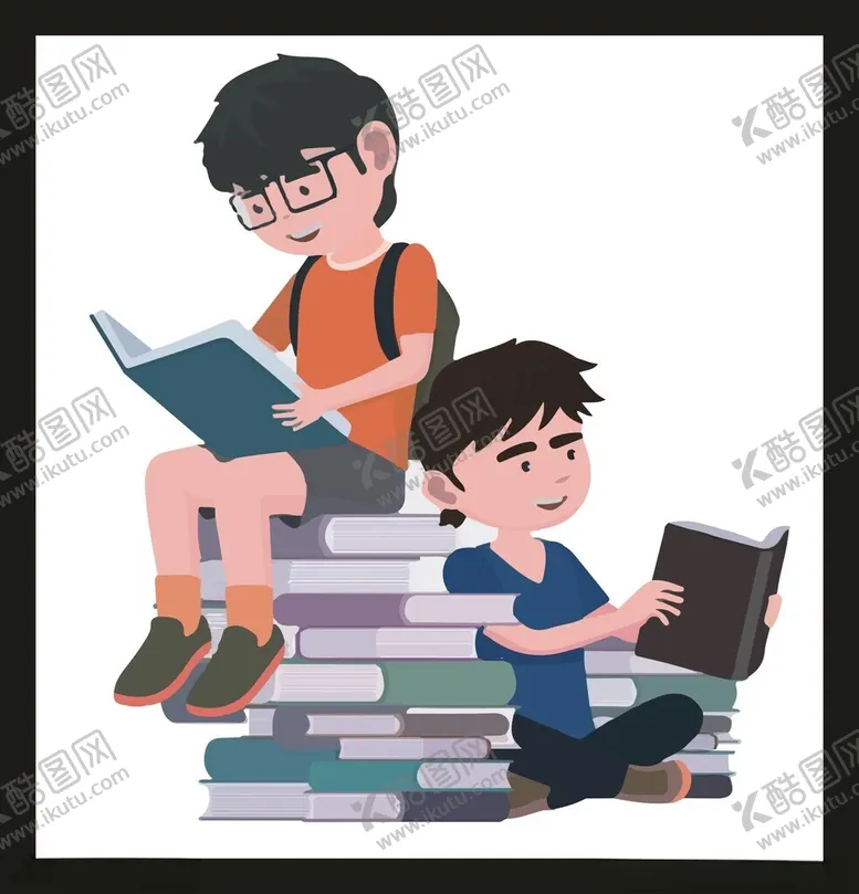 编号：51943602050649288176【酷图网】源文件下载-手绘卡通学生