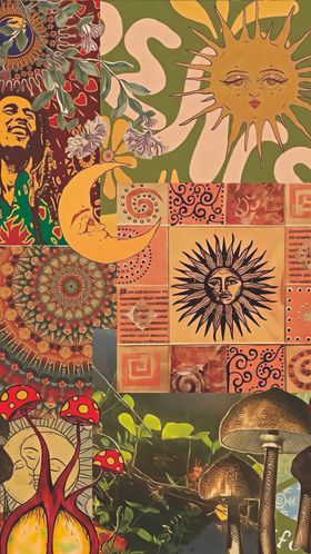 多彩民族风图案艺术作品