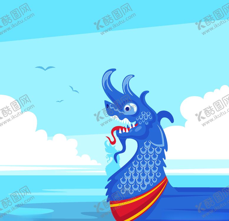 编号：94900910101532509065【酷图网】源文件下载-矢量端午龙舟