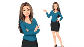 职业女性矢量素材