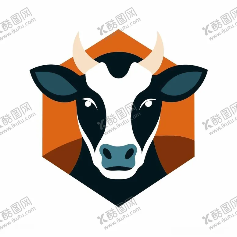 编号：28579001170203413615【酷图网】源文件下载-奶牛头像