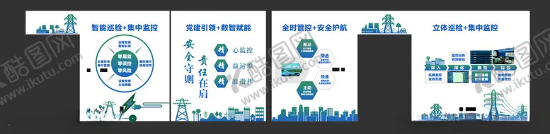编号：29773204041457504986【酷图网】源文件下载-电网文化墙