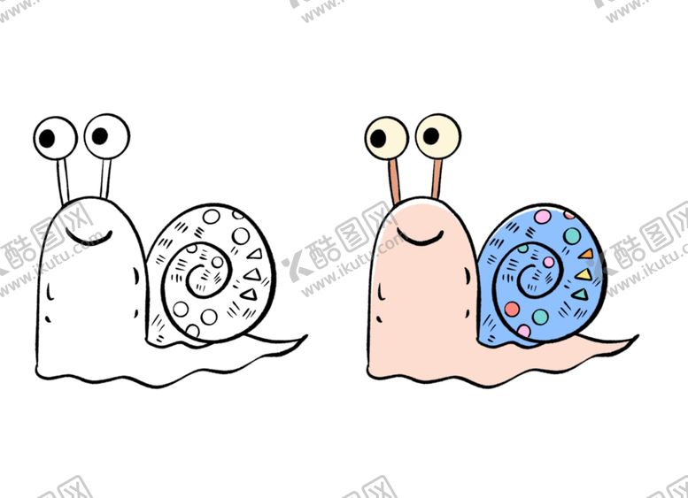 编号：87448710092031022208【酷图网】源文件下载-卡通手绘蜗牛