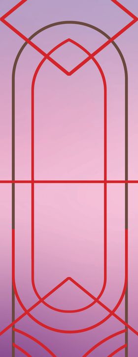 欧式复古雕花拱形窗设计图