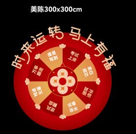 新年美陈转盘