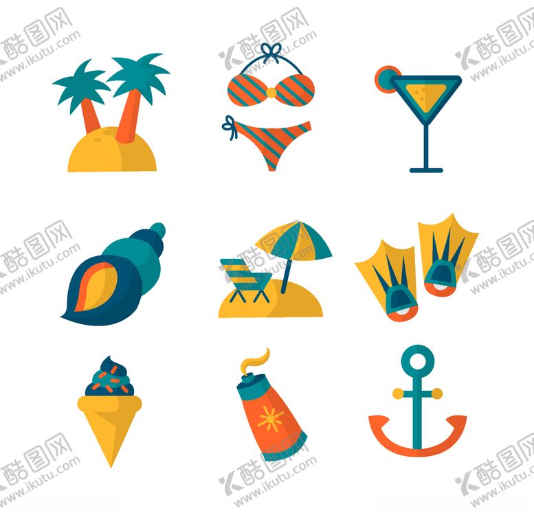 编号：50428705190114182097【酷图网】源文件下载-夏日元素