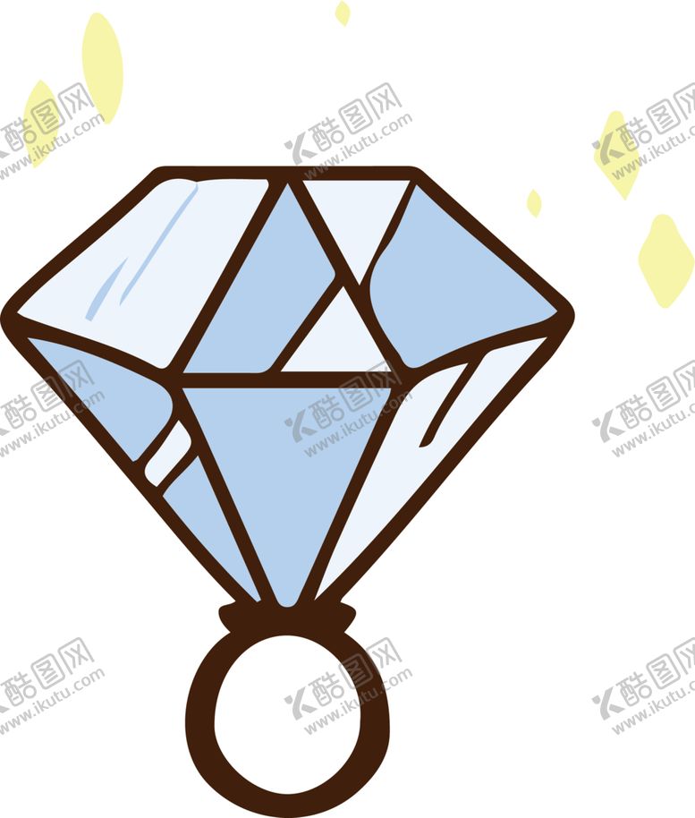 编号：18168407041339161776【酷图网】源文件下载-手绘钻石宝石水晶珠宝免扣素材