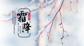 霜降寒夜24节气冬季