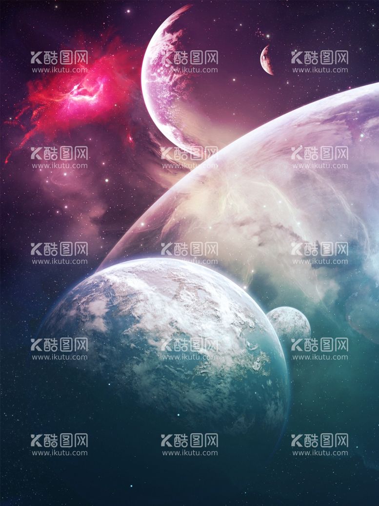 编号：90543903220530599649【酷图网】源文件下载-外太空星球科幻背景素材