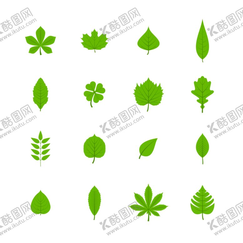 编号：51460909291126129384【酷图网】源文件下载-树叶插画