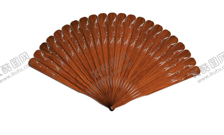 编号：76468009271148088752【酷图网】源文件下载-古风红木一体扇子