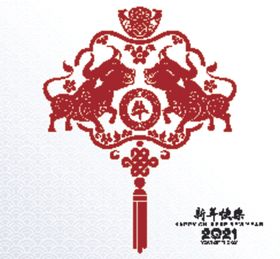 牛年剪纸